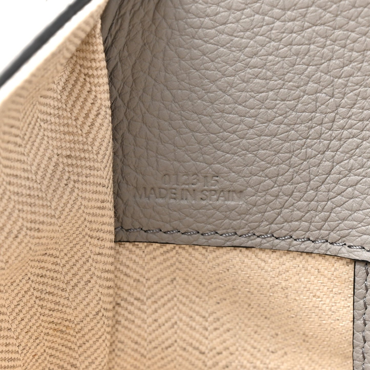 Grained Calfskin Mini Hammock Shoulder Bag Pearl Grey