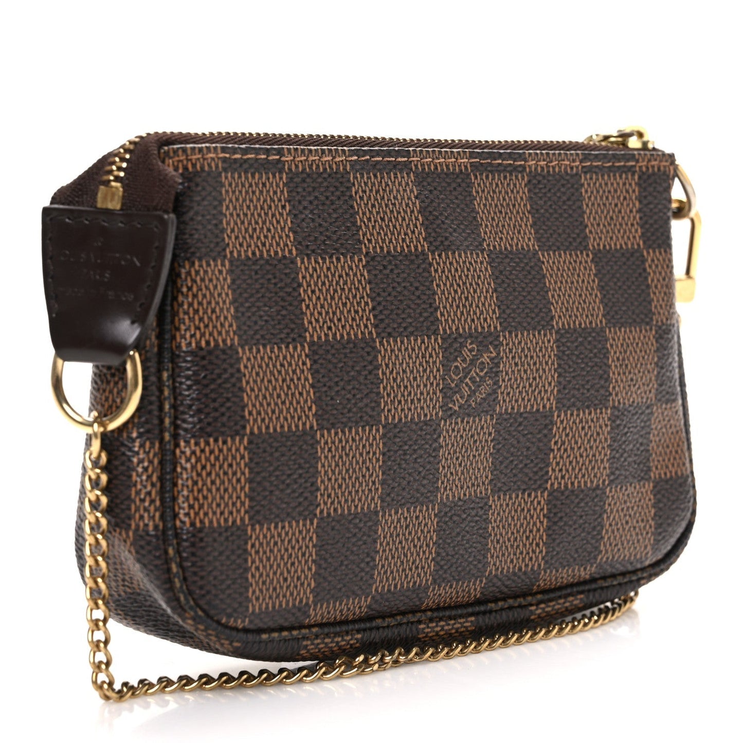 Damier Ebene Complice Trunks and Bags Mini Pochette Accessories Red