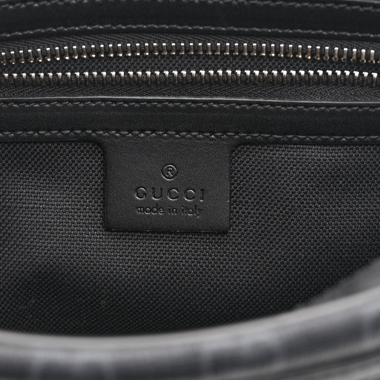 Soft GG Supreme Monogram Web Belt Bag Black Grey