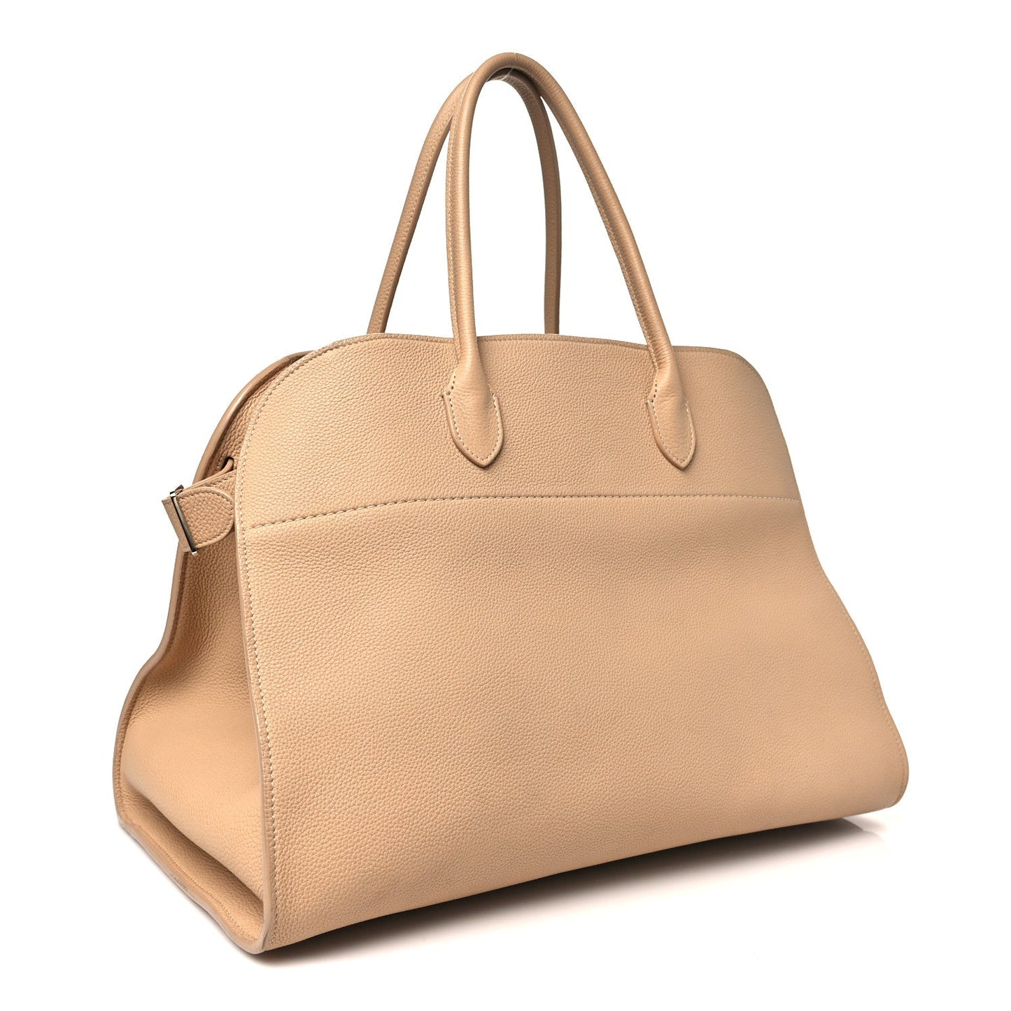Matte Grained Calfskin Soft Margaux 17 Light Camel