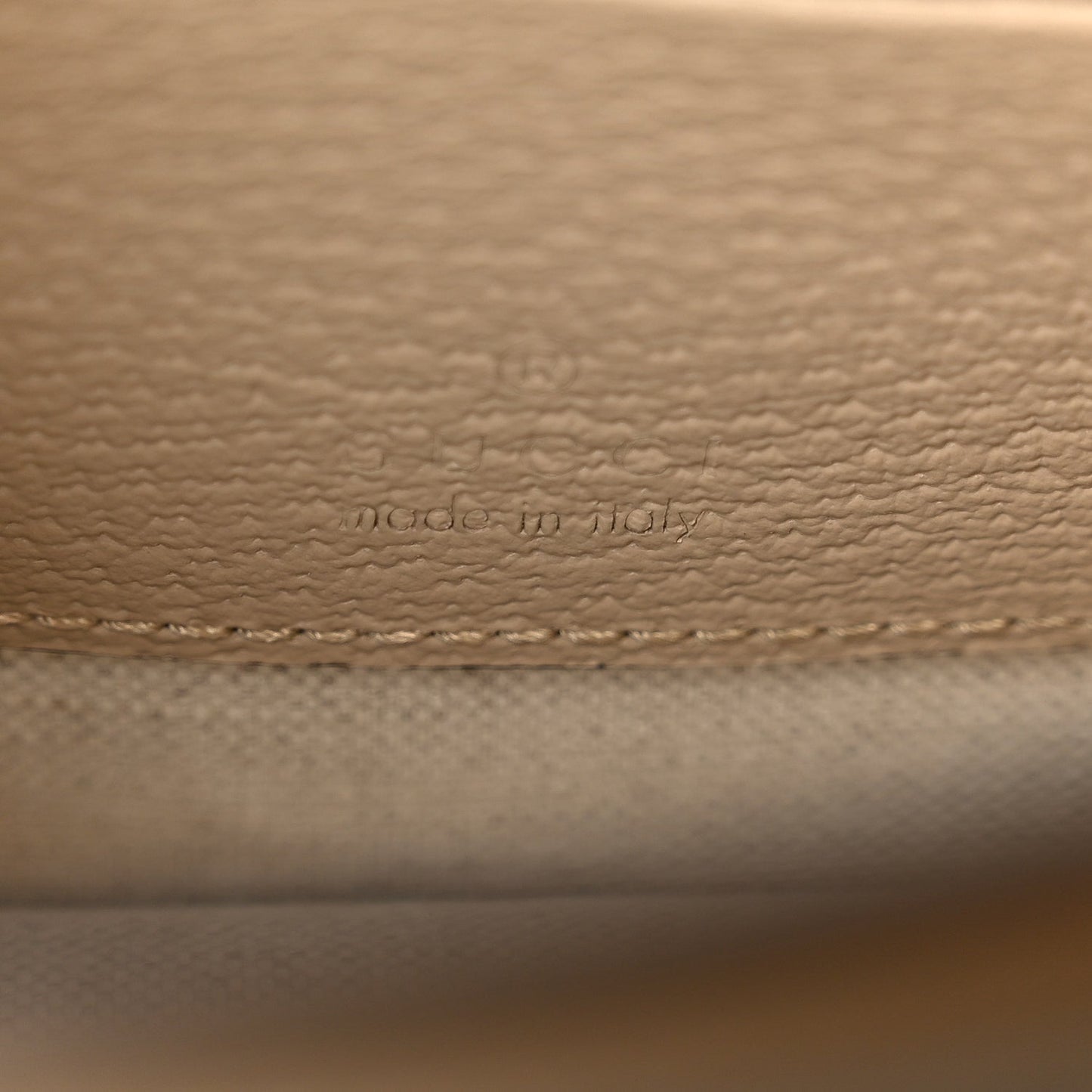 GG Supreme Monogram Textured Dollar Calfskin Mini Retro Interlocking G Flap Shoulder Bag Beige Mystic White Oatmeal