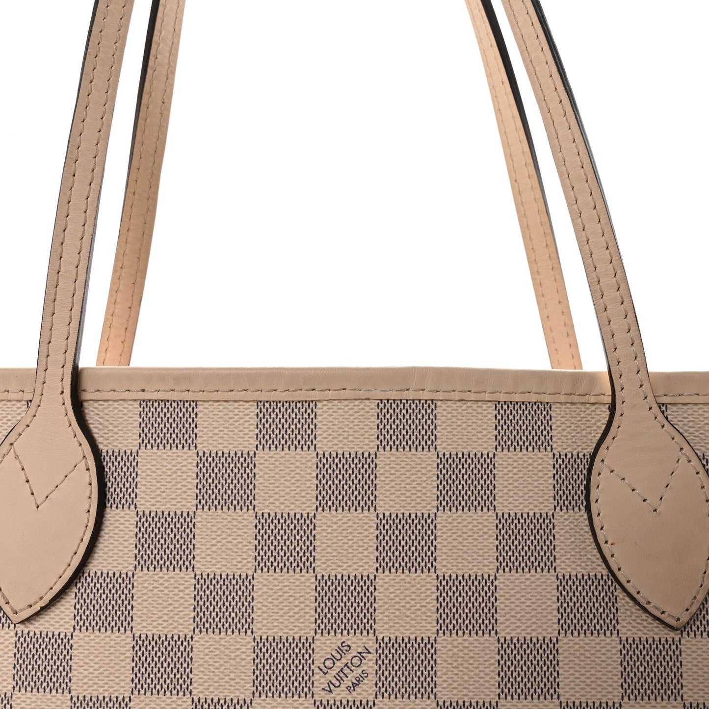 Damier Azur Braided Neverfull MM Pink