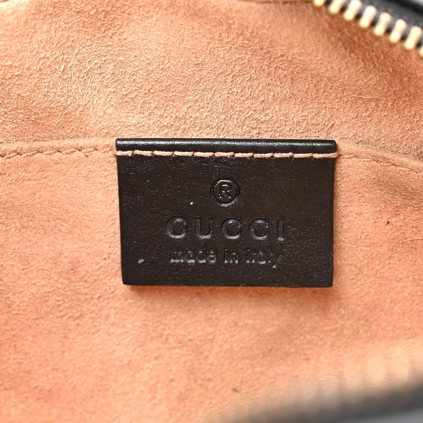 Calfskin Matelasse Mini GG Marmont Chain Shoulder Bag Black