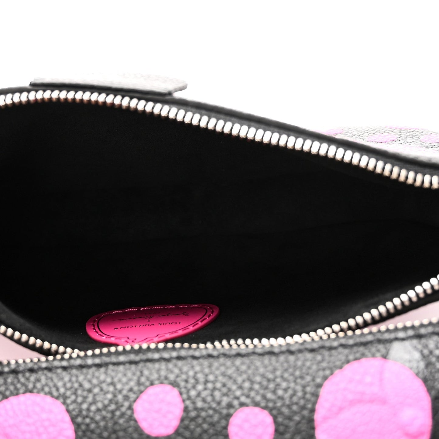 LV X YK Empreinte Multi Pochette Accessories Black Fuchsia