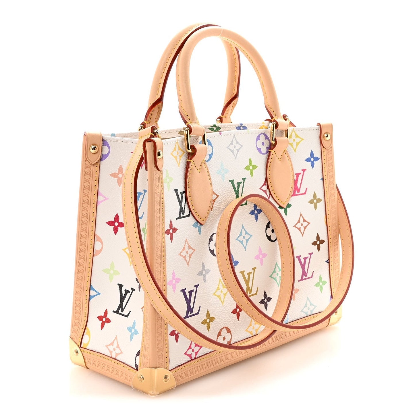 LV X TM Monogram Multicolor Onthego PM White