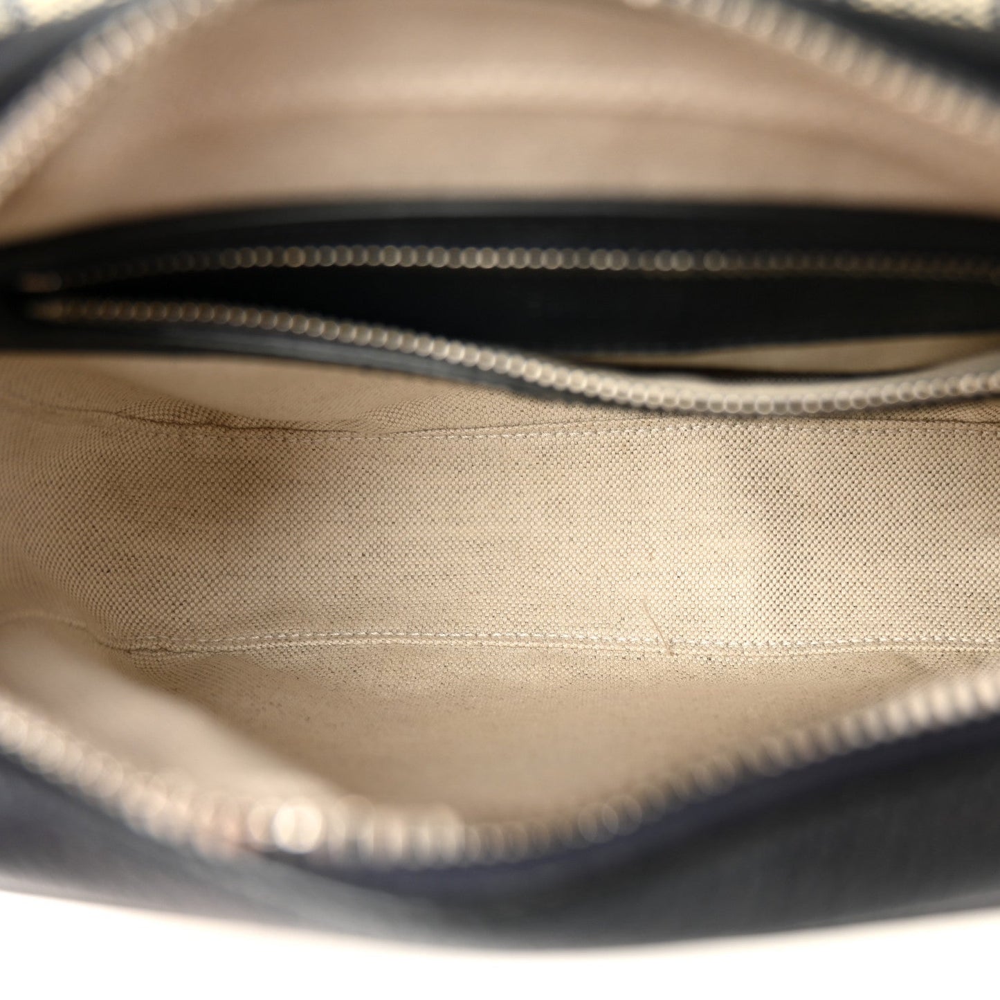 GG Supreme Monogram Textured Dollar Calfskin Web Studded Mini Ophidia Flap Shoulder Bag Beige Blue