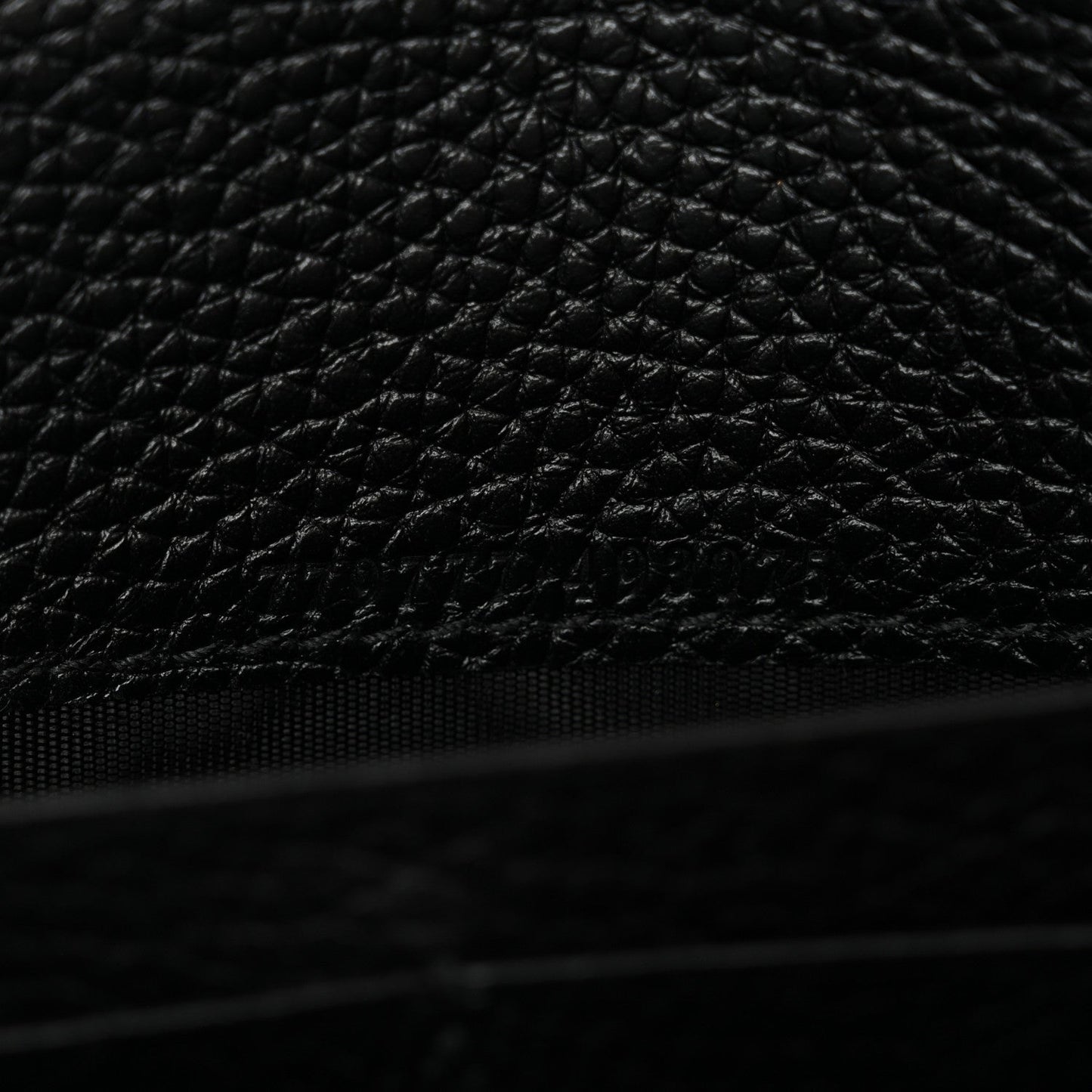 Calfskin GG Marmont Chain Wallet Black