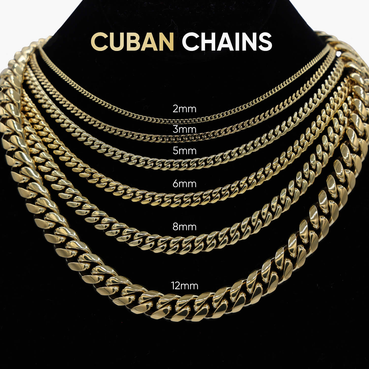 South Beach Cuban? Chain in Yellow Gold- 5mm