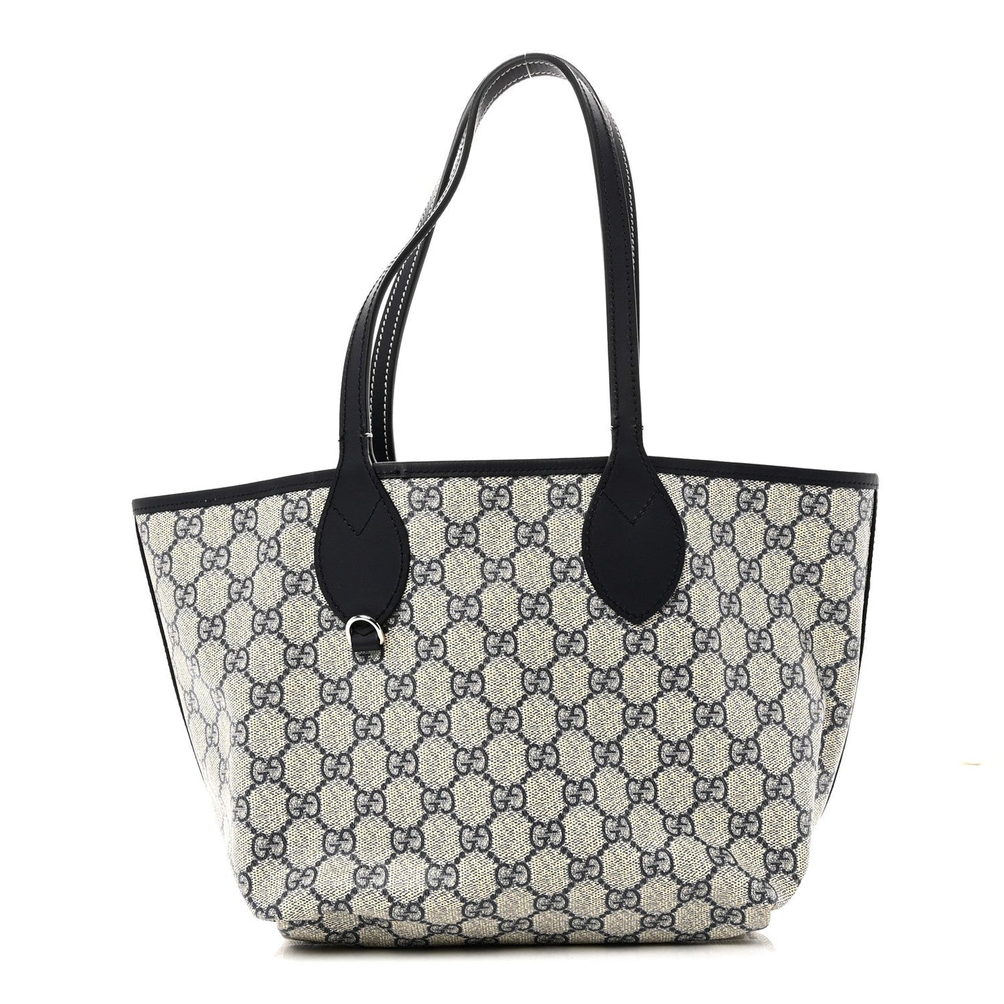 GG Supreme Monogram Denim Small Totissima Reversible Tote Beige Blue