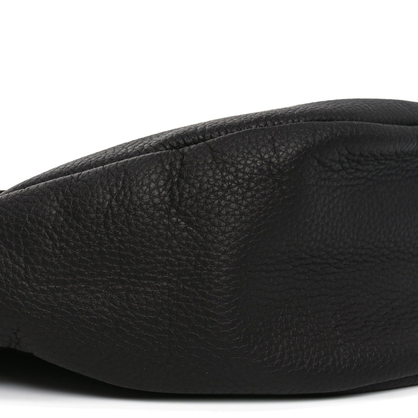 Grained Calfskin Small Slouchy Banana Bag Dark Brown
