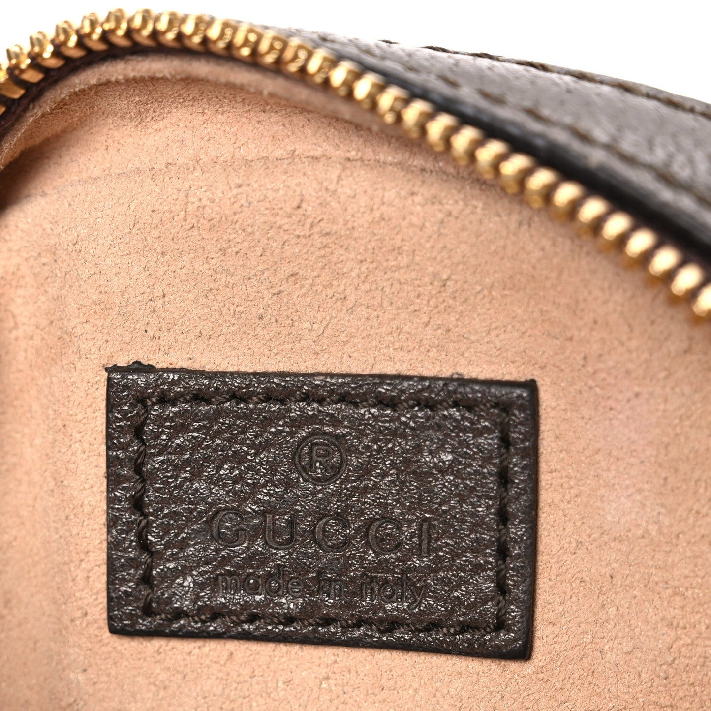 GG Supreme Monogram Web Mini Ophidia Round Shoulder Bag Brown