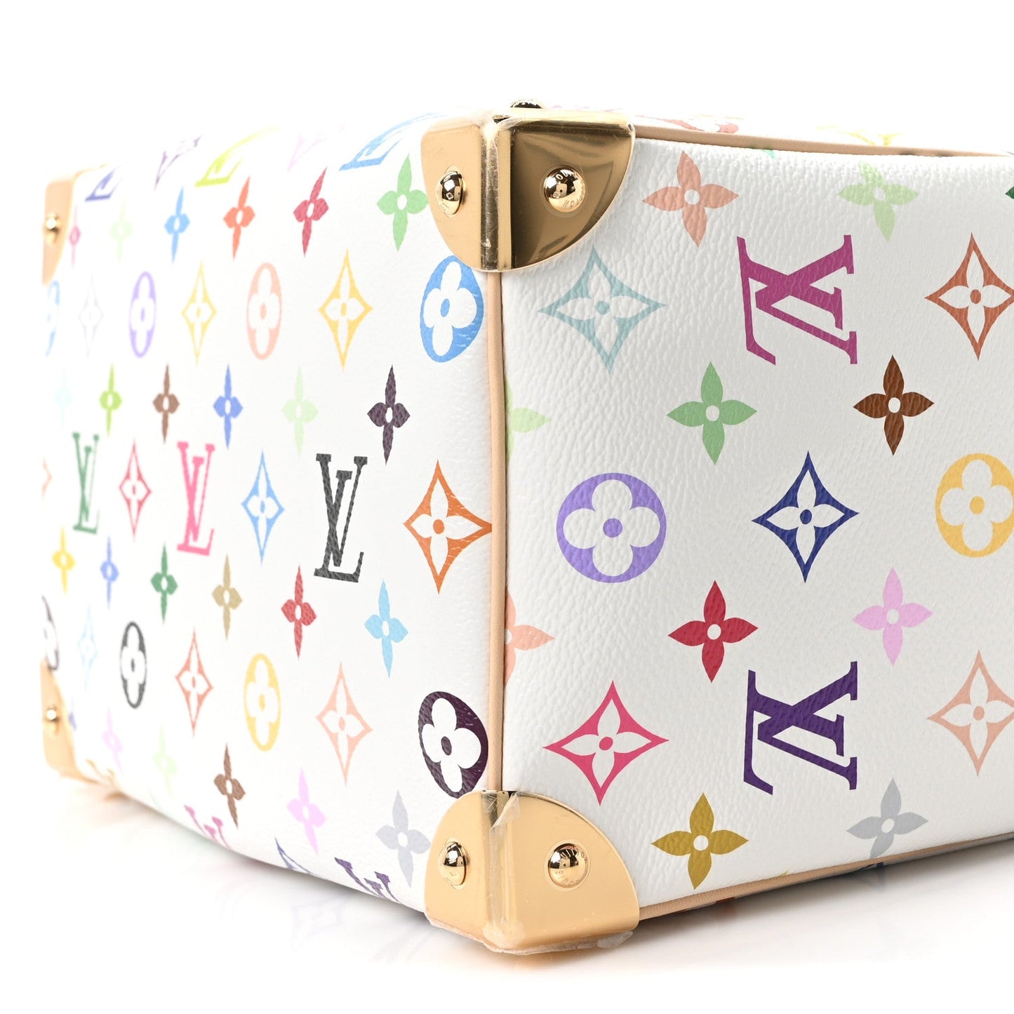 LV X TM Monogram Multicolor Speedy Bandouliere 25 White