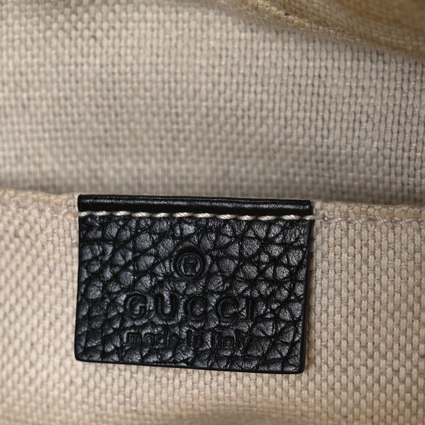Pebbled Calfskin Small Soho Disco Bag Black
