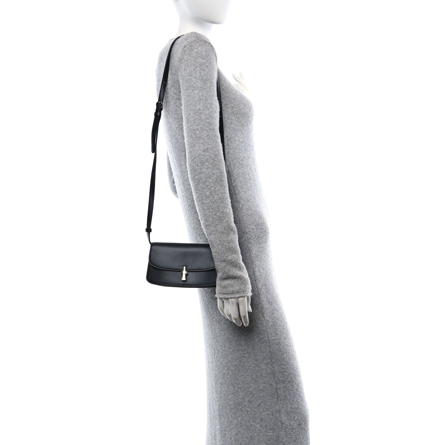 Smooth Calfskin The Sofia E/W Crossbody Black