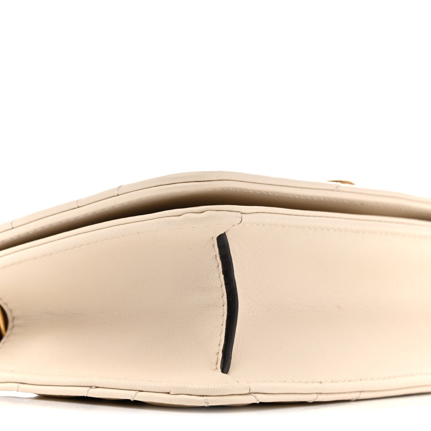 Calfskin Matelasse GG Marmont Mini Bag White