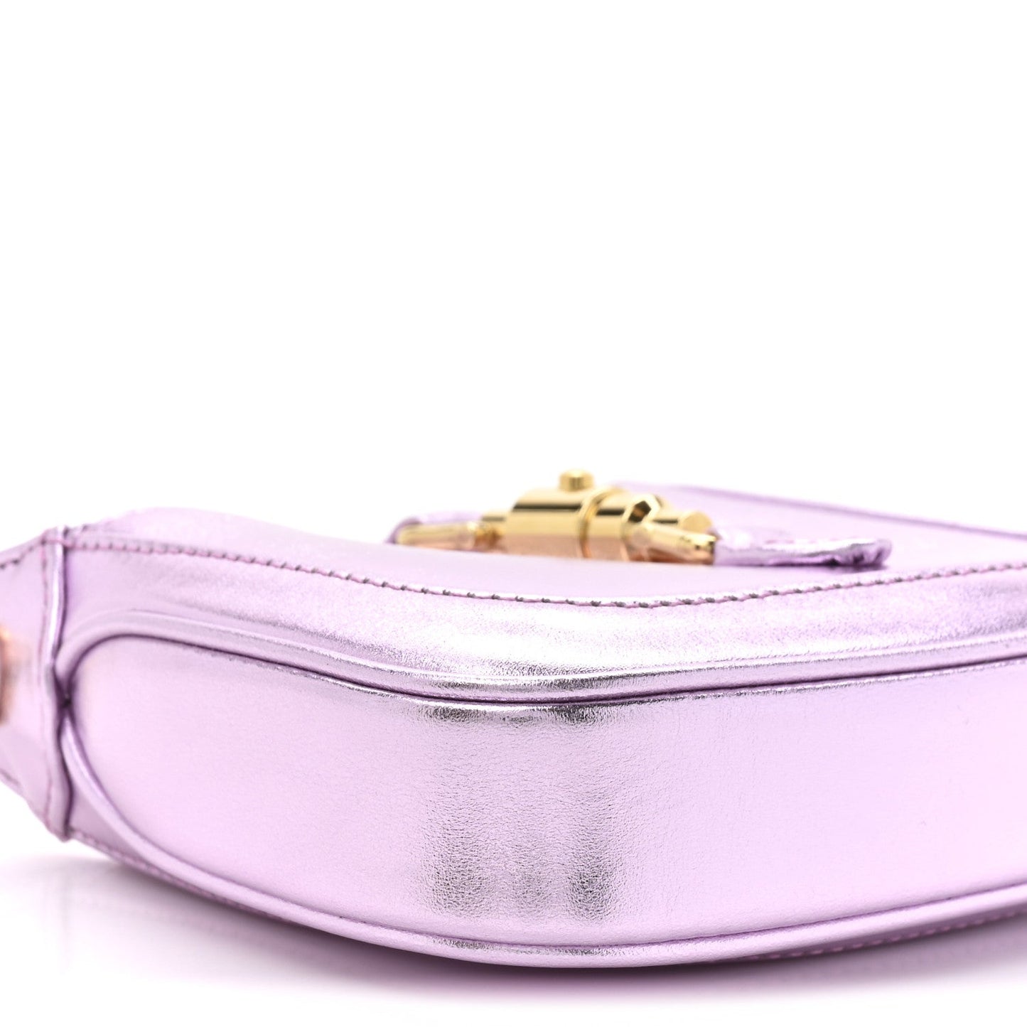 Laminated Nappa Nano Jackie 1961 Hobo Metallic Rosa