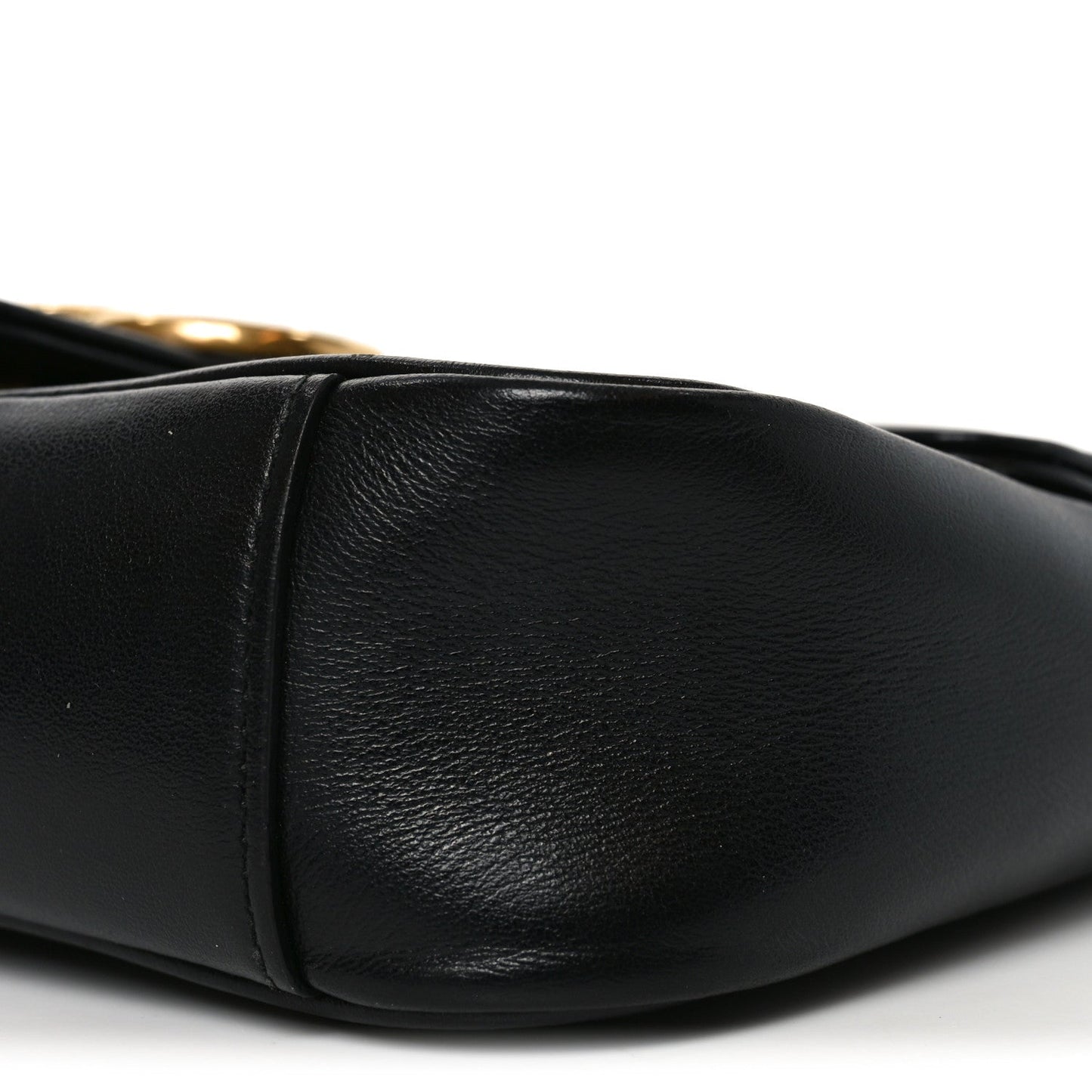 Calfskin Matelasse Mini GG Marmont Shoulder Bag Black