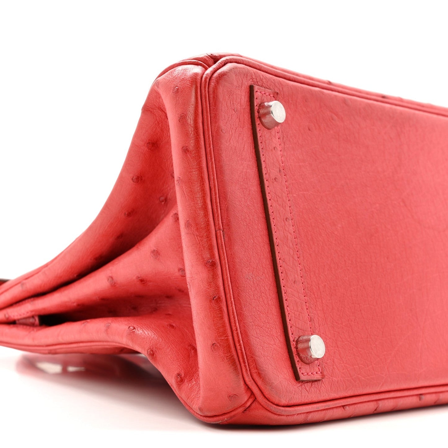Ostrich Birkin 30 Rouge Vif