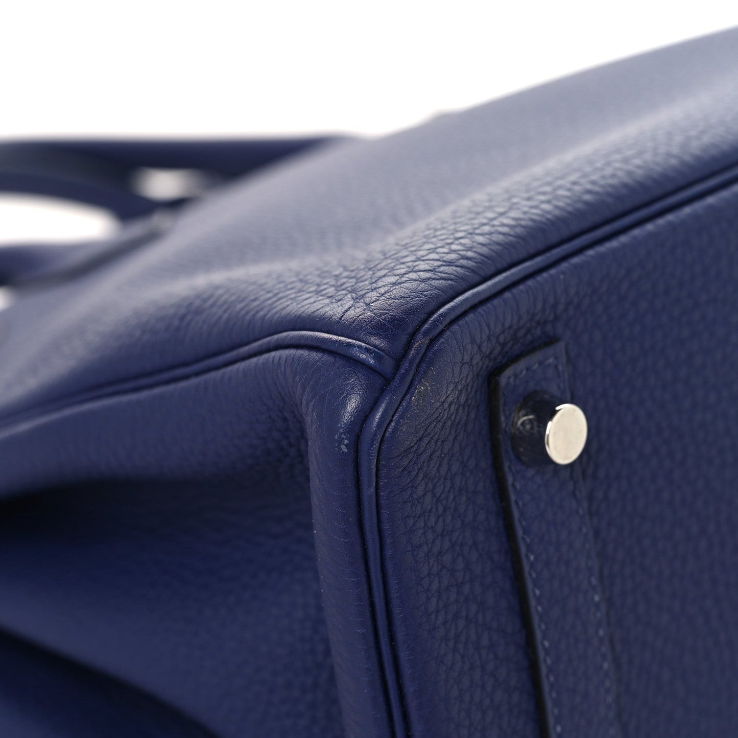 Togo Swift Officier Birkin 30 Bleu Encre Rouge H