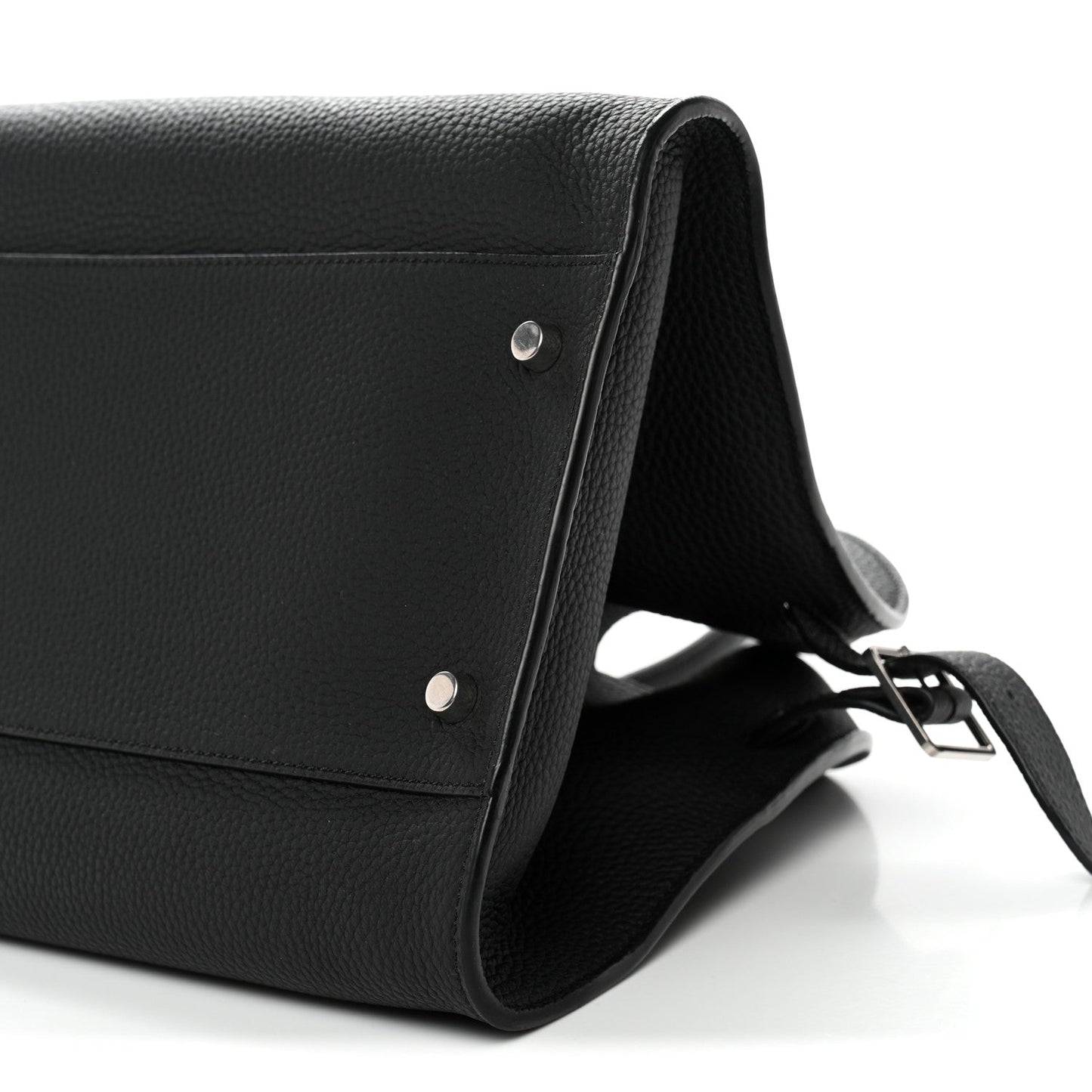Matte Grained Calfskin EW Margaux Black