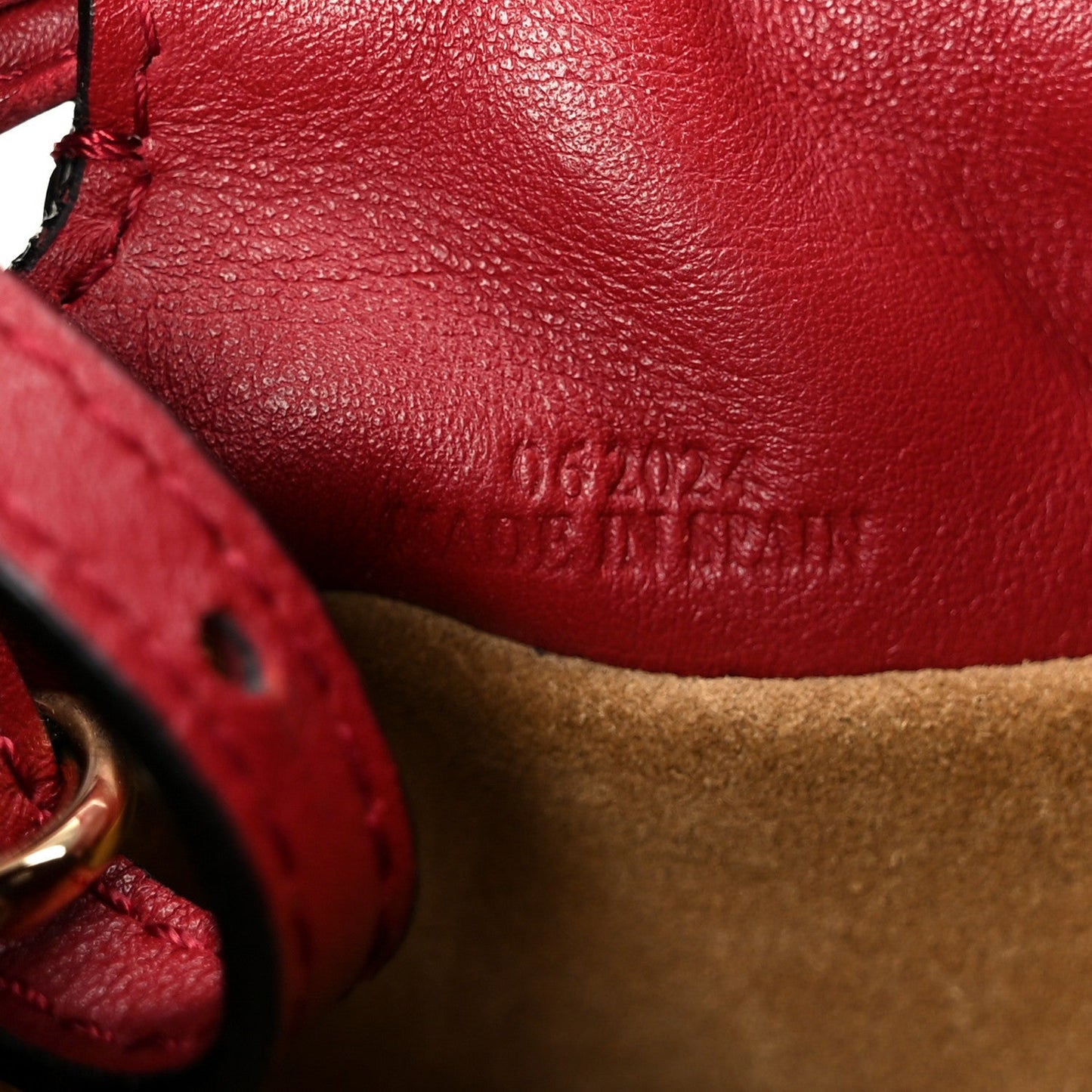 Calfskin Mini Flamenco Knot Bag Red