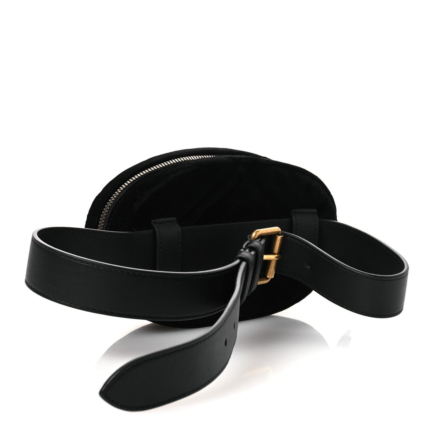 Velvet Matelasse Crystal Star GG Marmont Belt Bag 75 30 Black