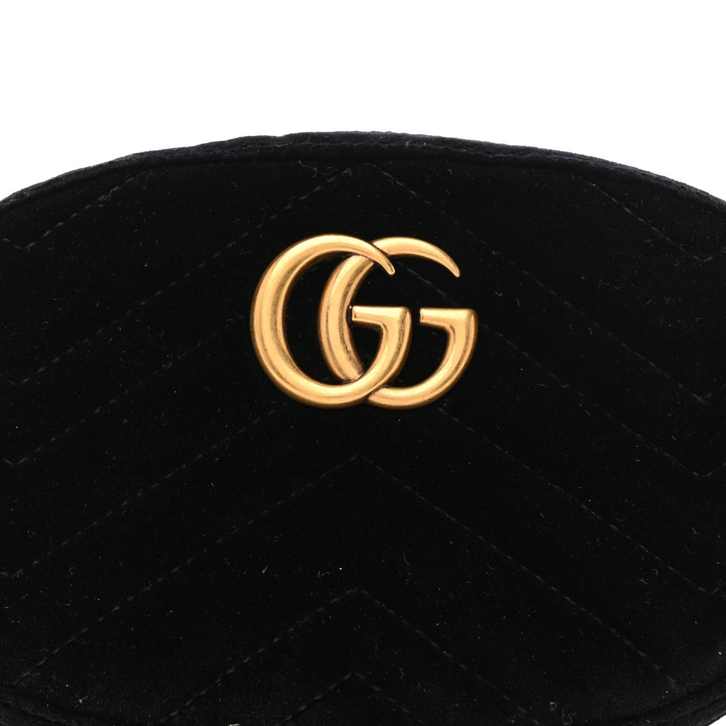 Velvet Matelasse GG Marmont Belt Bag 75 30 Black