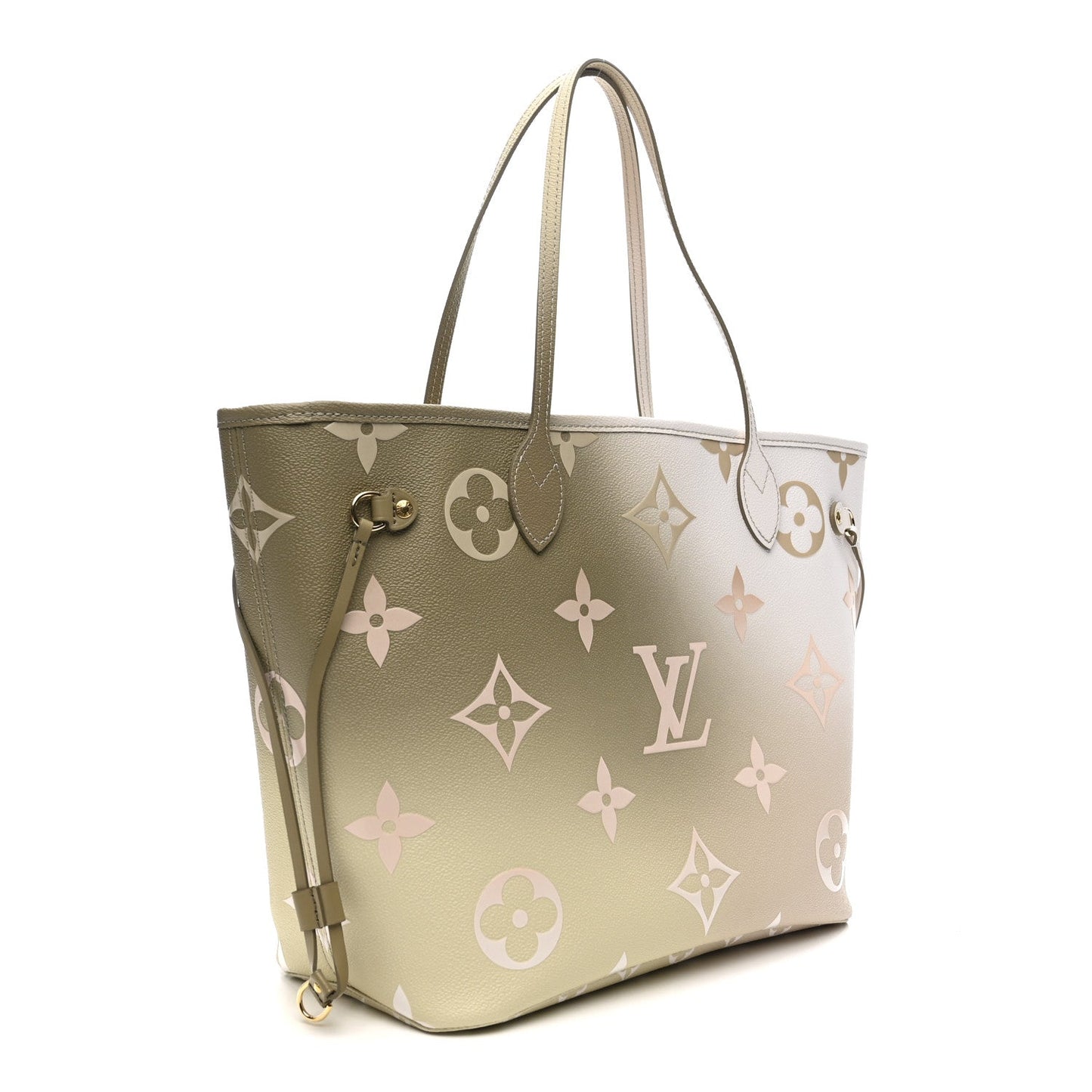 Monogram Giant Spring In The City Neverfull MM Sunset Kaki