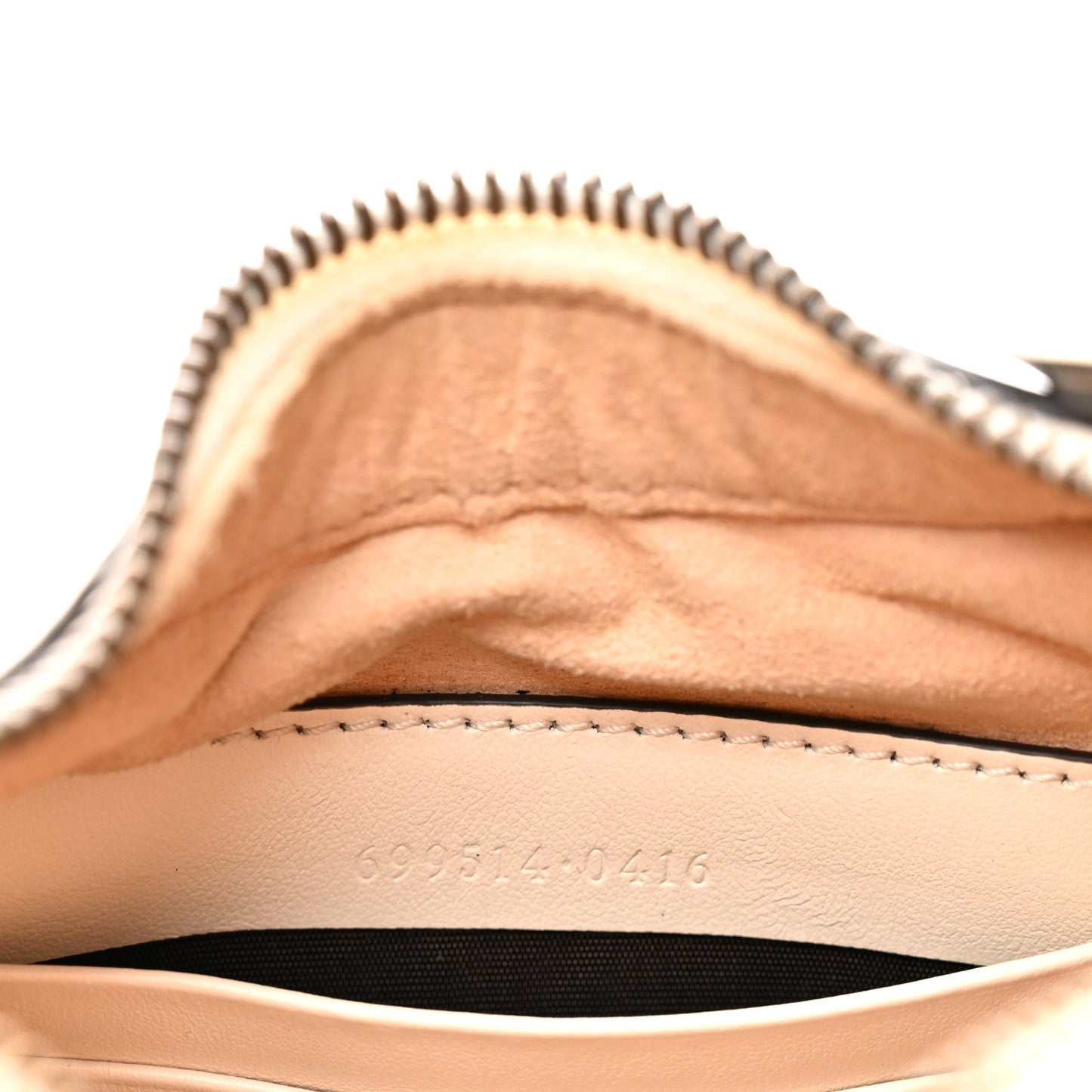Calfskin Matelasse Chevron Mini GG Marmont Half Moon Hobo Mystic White