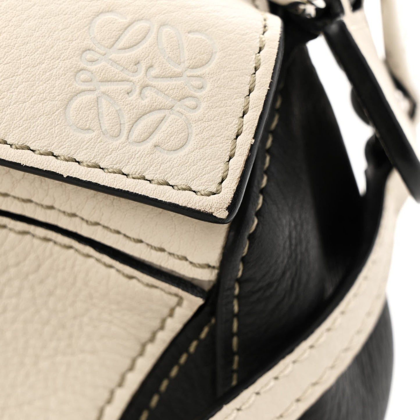 Calfskin Mini Puzzle Bag Soft White Rosemary