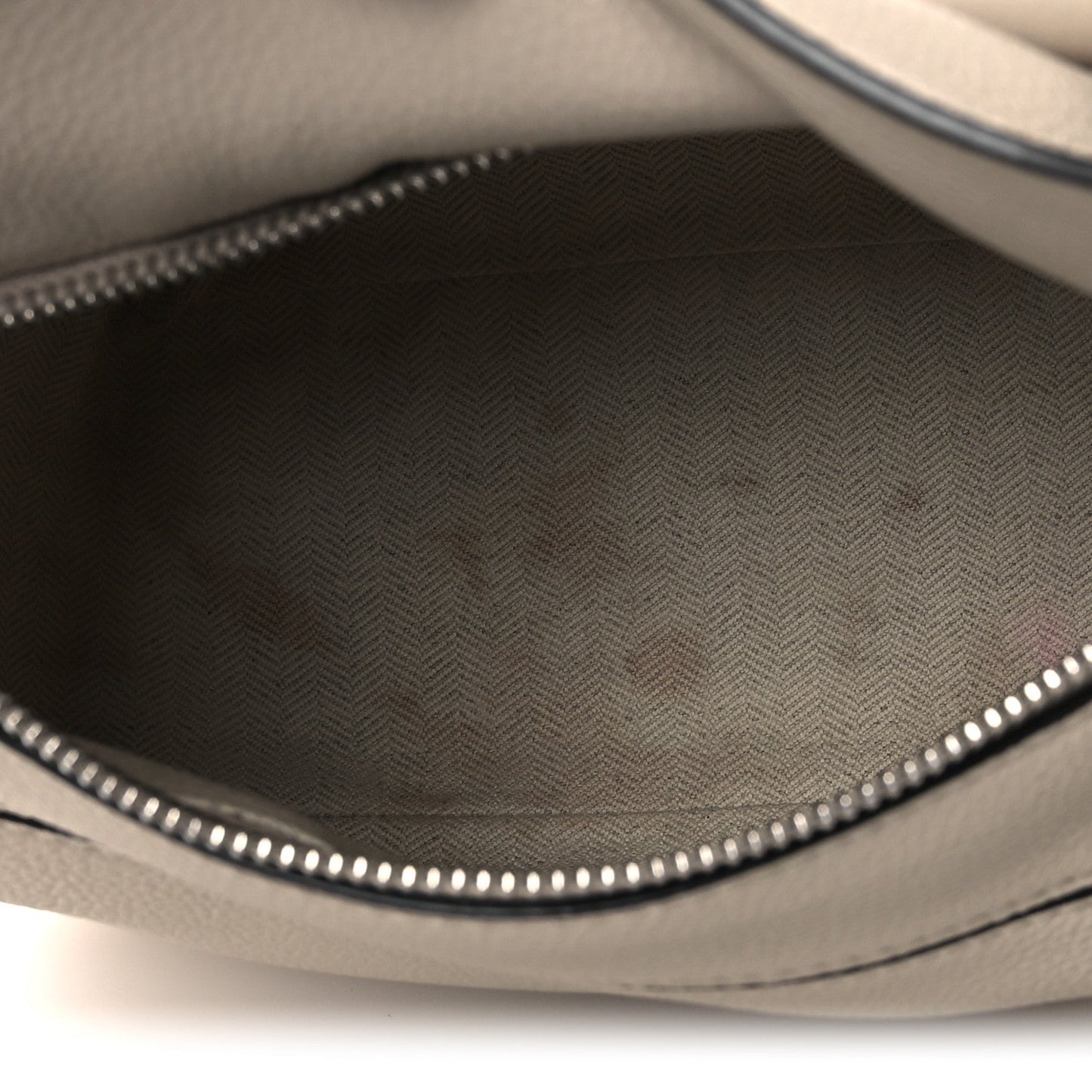 Grained Calfskin Small Puzzle Bag Sand