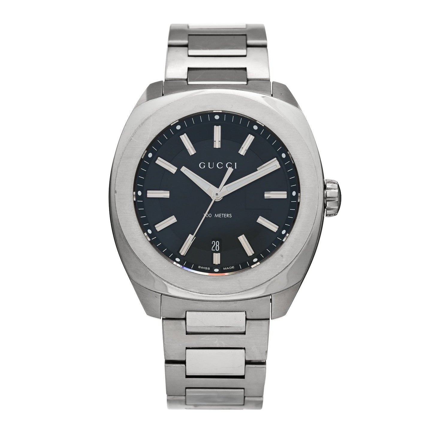 Stainless Steel 44mm GG2570 Quartz Watch Black