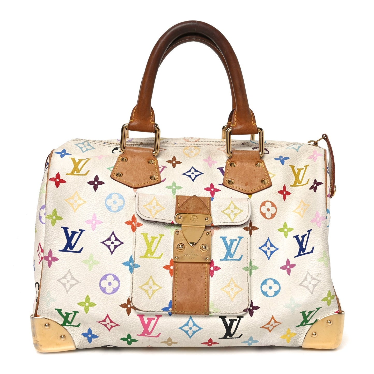 Monogram Multicolor Speedy 30 White