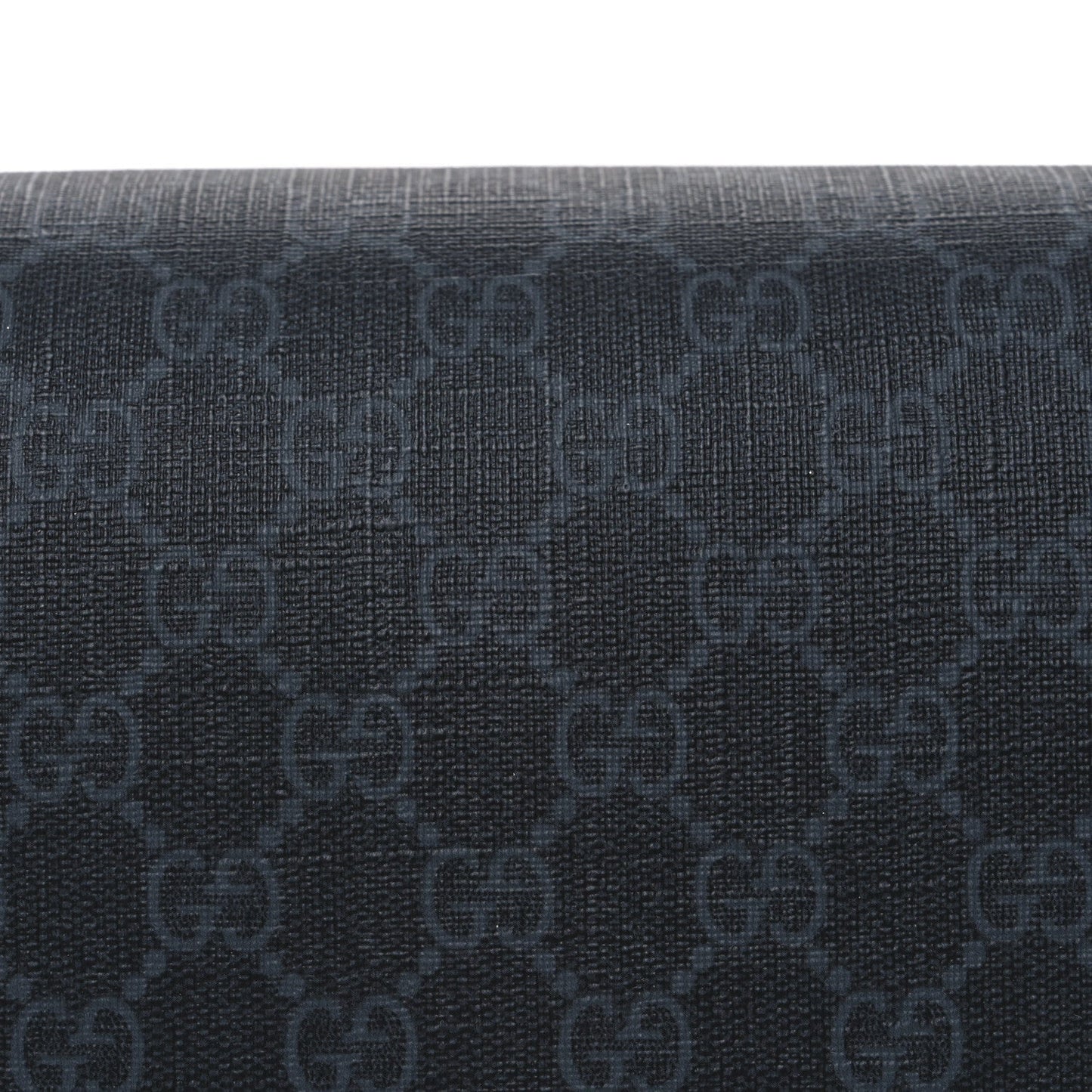 GG Supreme Monogram Appia Calfskin Web Crossbody Bag Black Grey