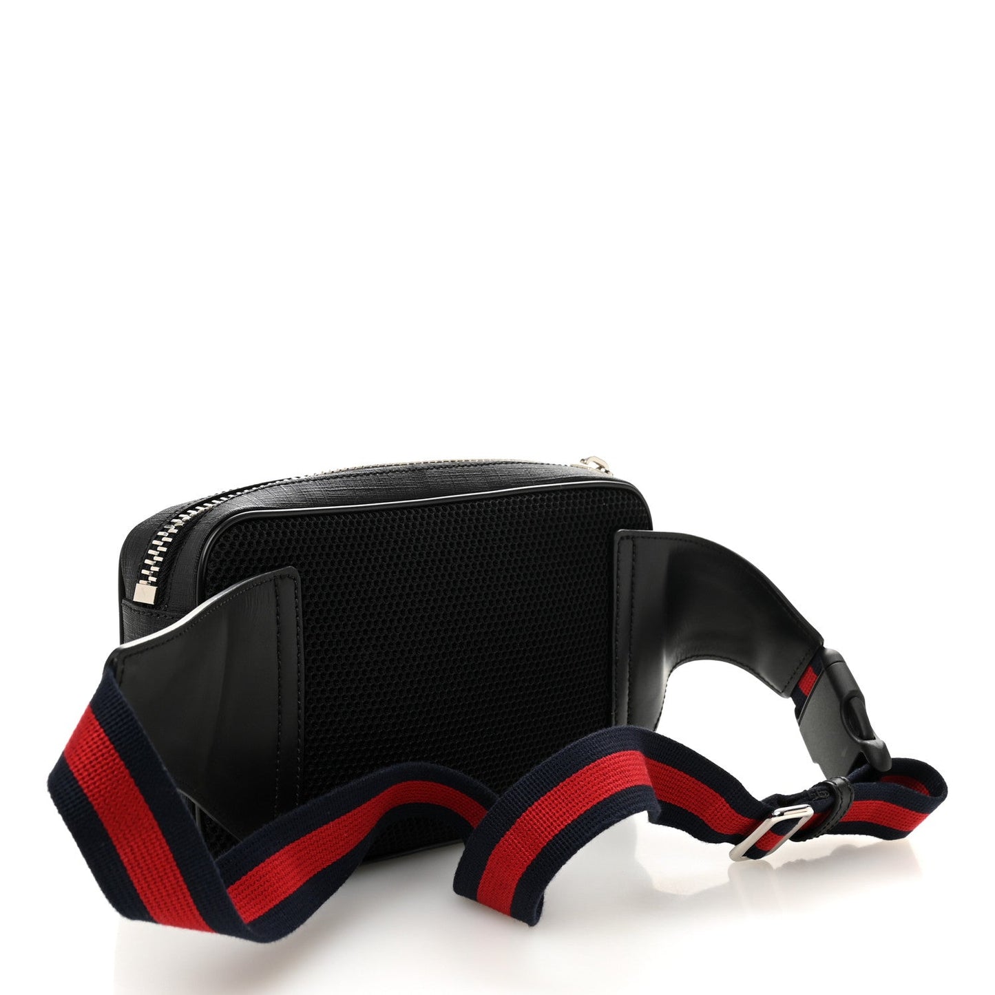 Soft GG Supreme Monogram Web Belt Bag Black Grey