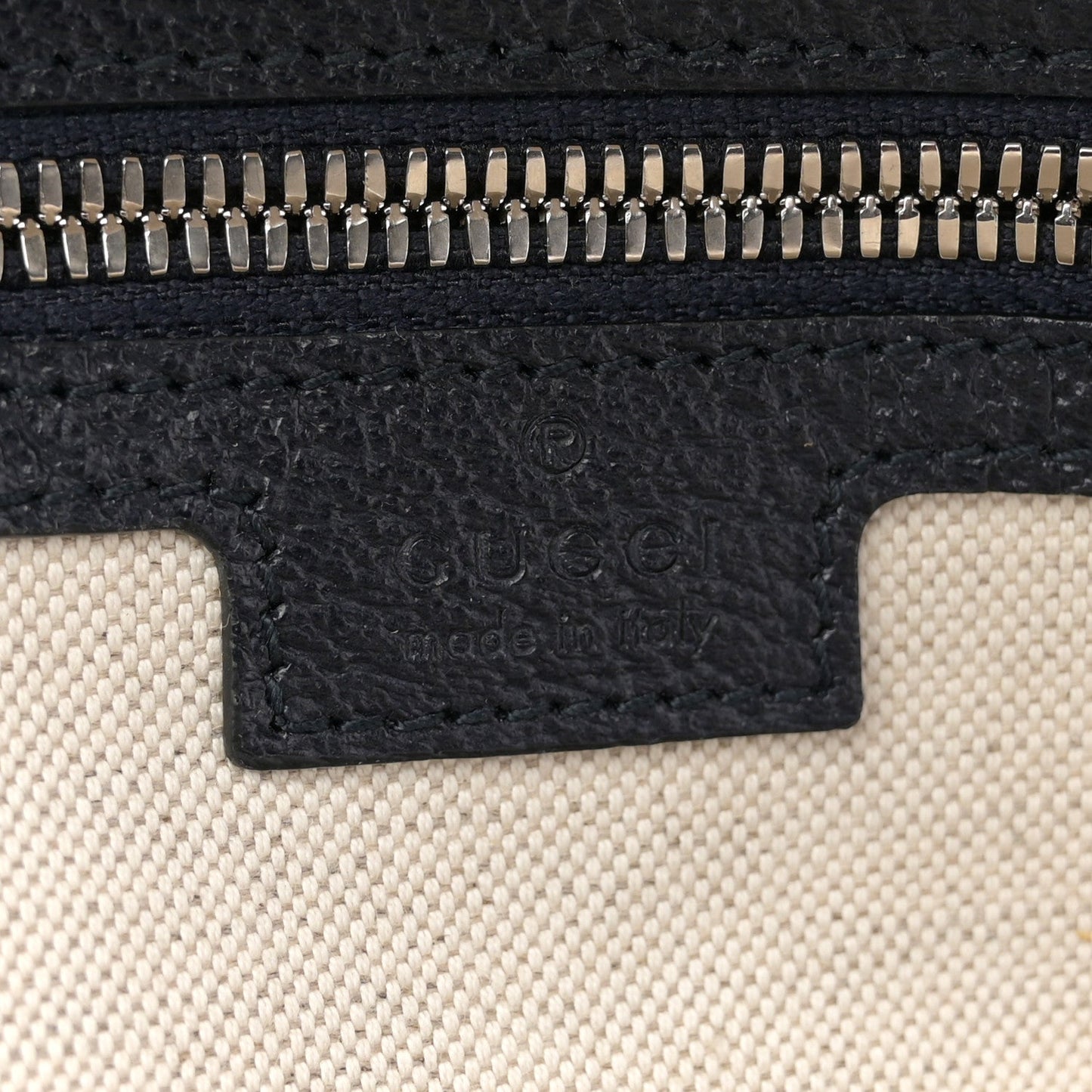 GG Supreme Monogram Textured Dollar Calfskin Web Small Ophidia Day Backpack Beige Blue Black