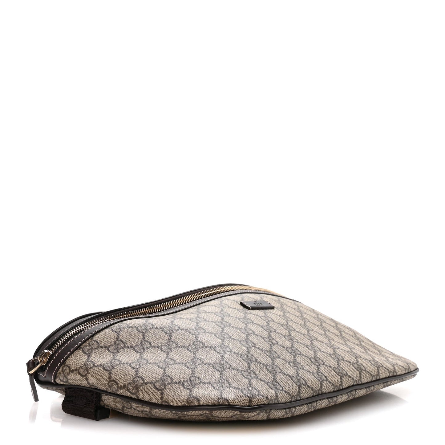 GG Supreme Monogram Belt Bag Dark Brown