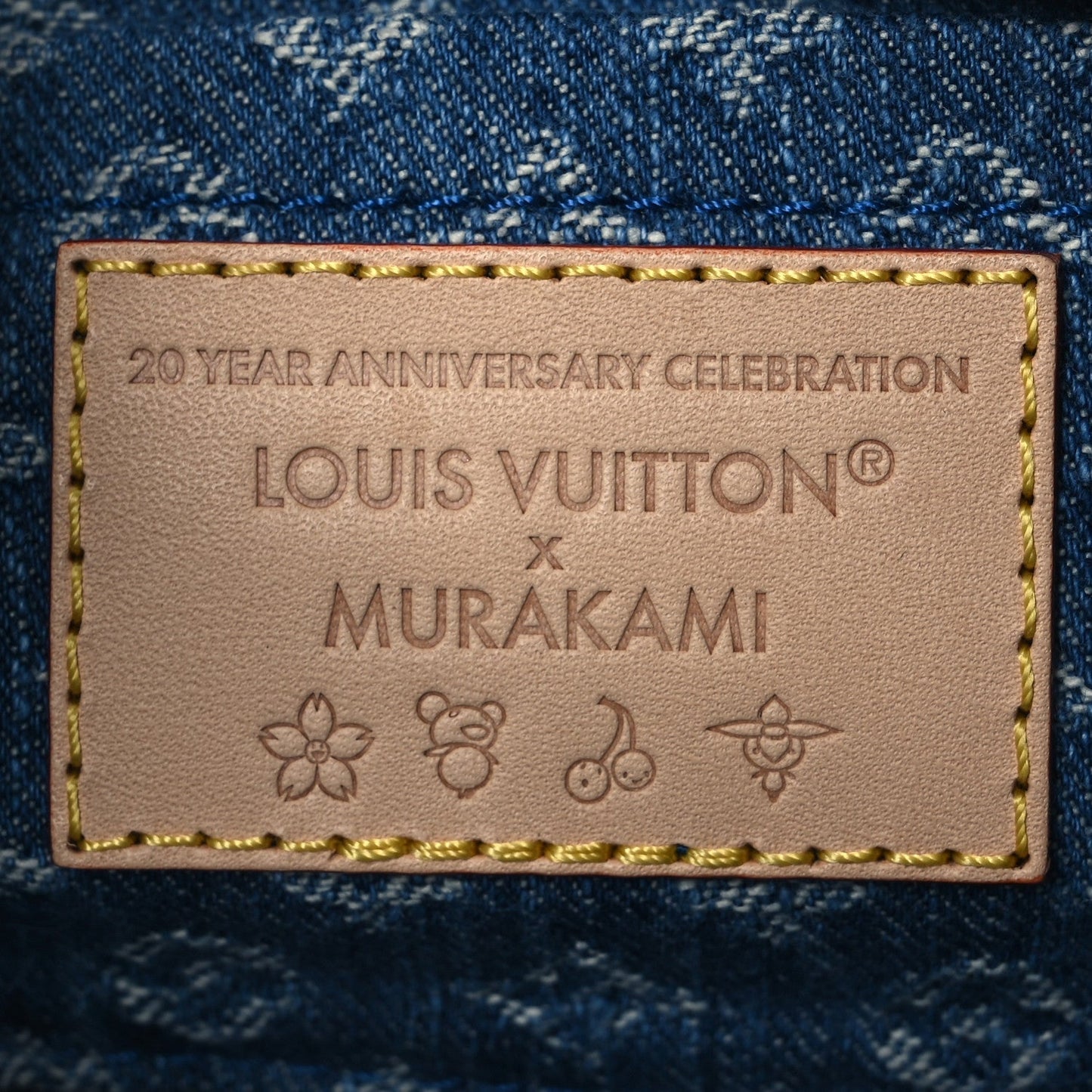 LV X TM Monogram Denim Cerises Pochette Accessories Blue