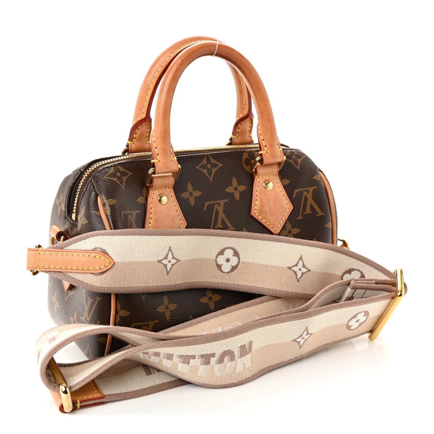 Monogram Speedy Bandouliere 20 Beige