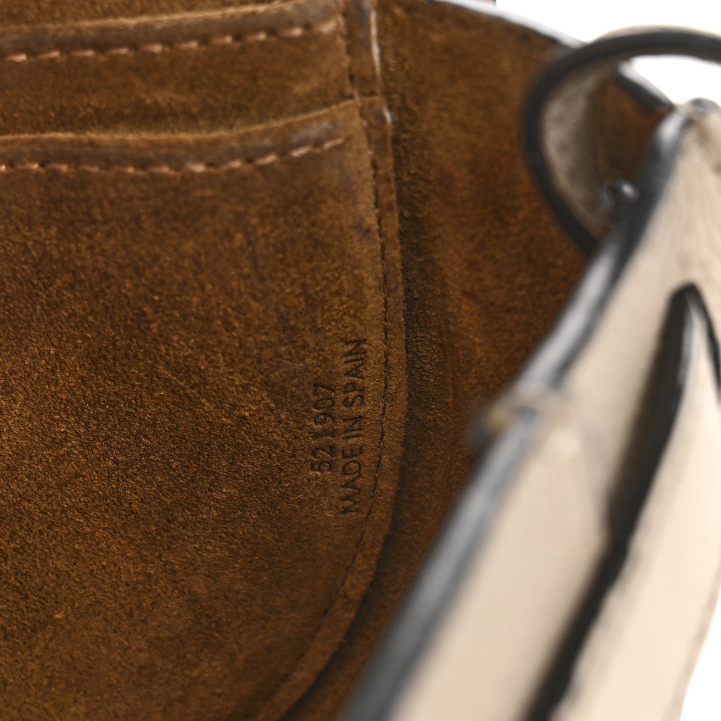 Grained Calfskin Mini Gate Crossbody Bag Light Oat