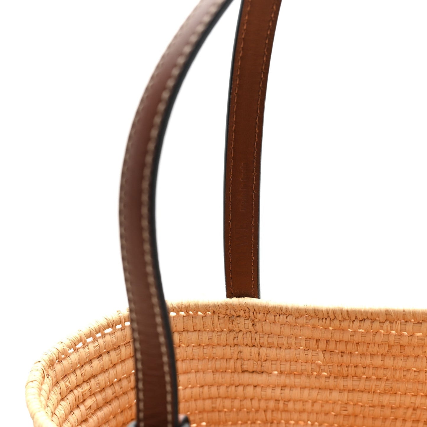 Raffia Small Square Basket Tote Bag Natural Tan