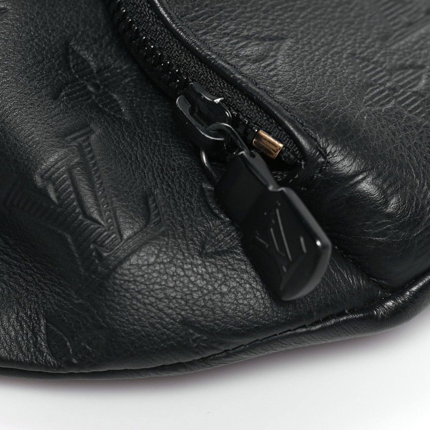 Calfskin Monogram Shadow Rush BumBag Black
