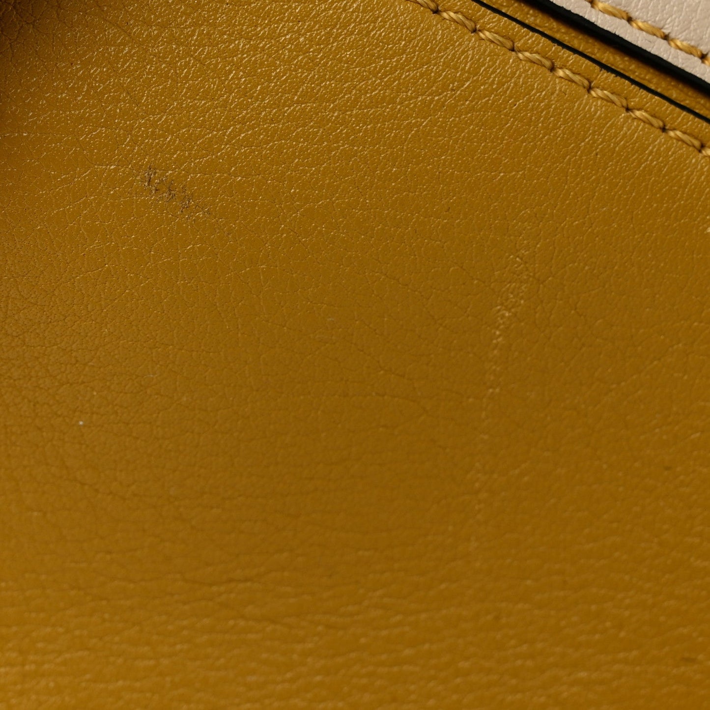 Grained Calfskin Small Puzzle Bag Ocre Yellow