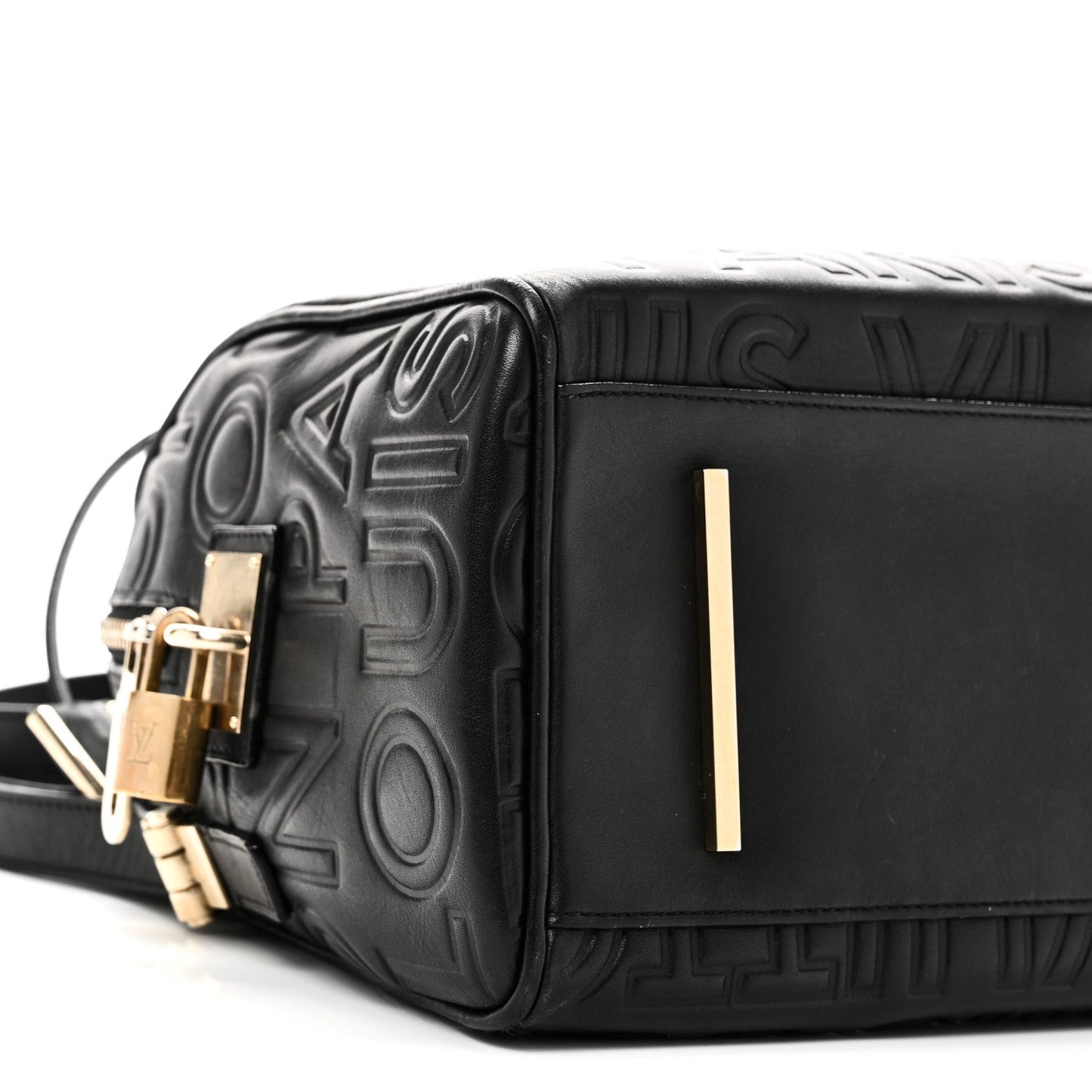 Calfskin Embossed Mini Cube Speedy Black