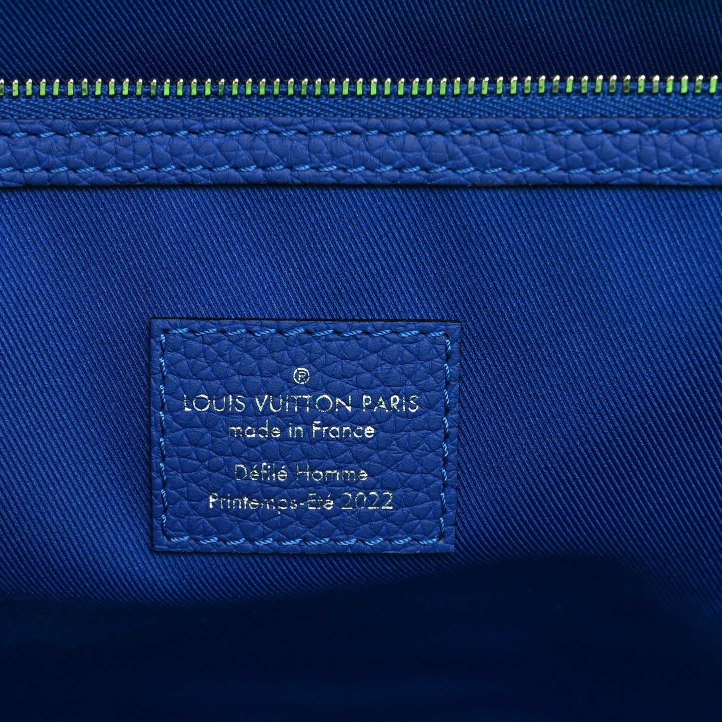 Taurillon Illusion Keepall Tote Bleu Vert