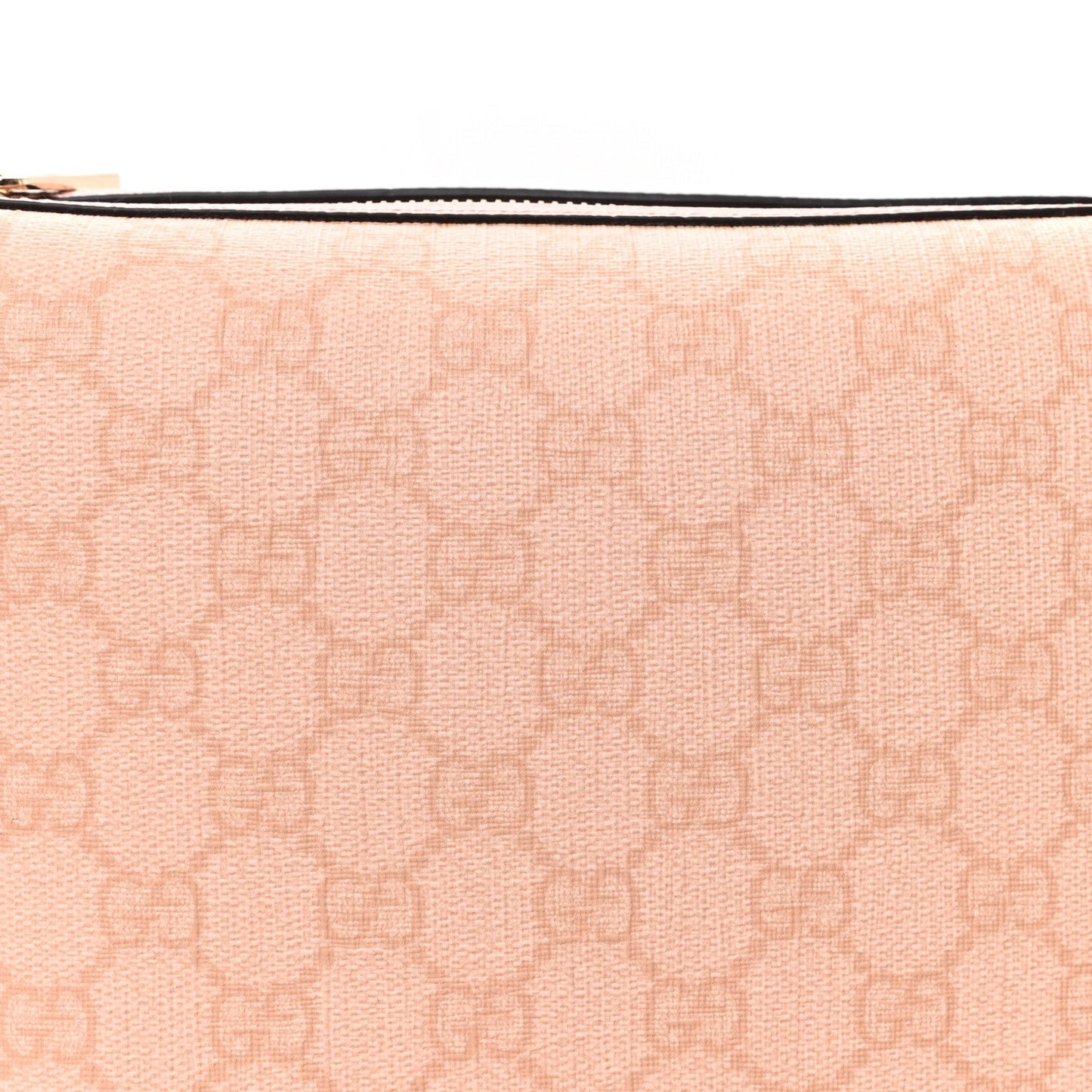 GG Supreme Monogram Textured Calfskin Web Super Mini Ophidia Shoulder Bag Pink