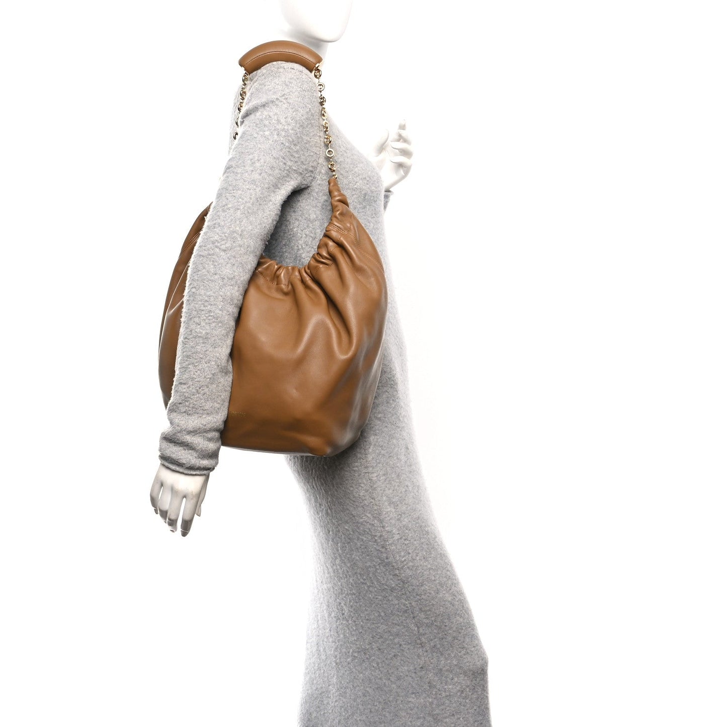 Mellow Nappa Medium Squeeze Bag Oak
