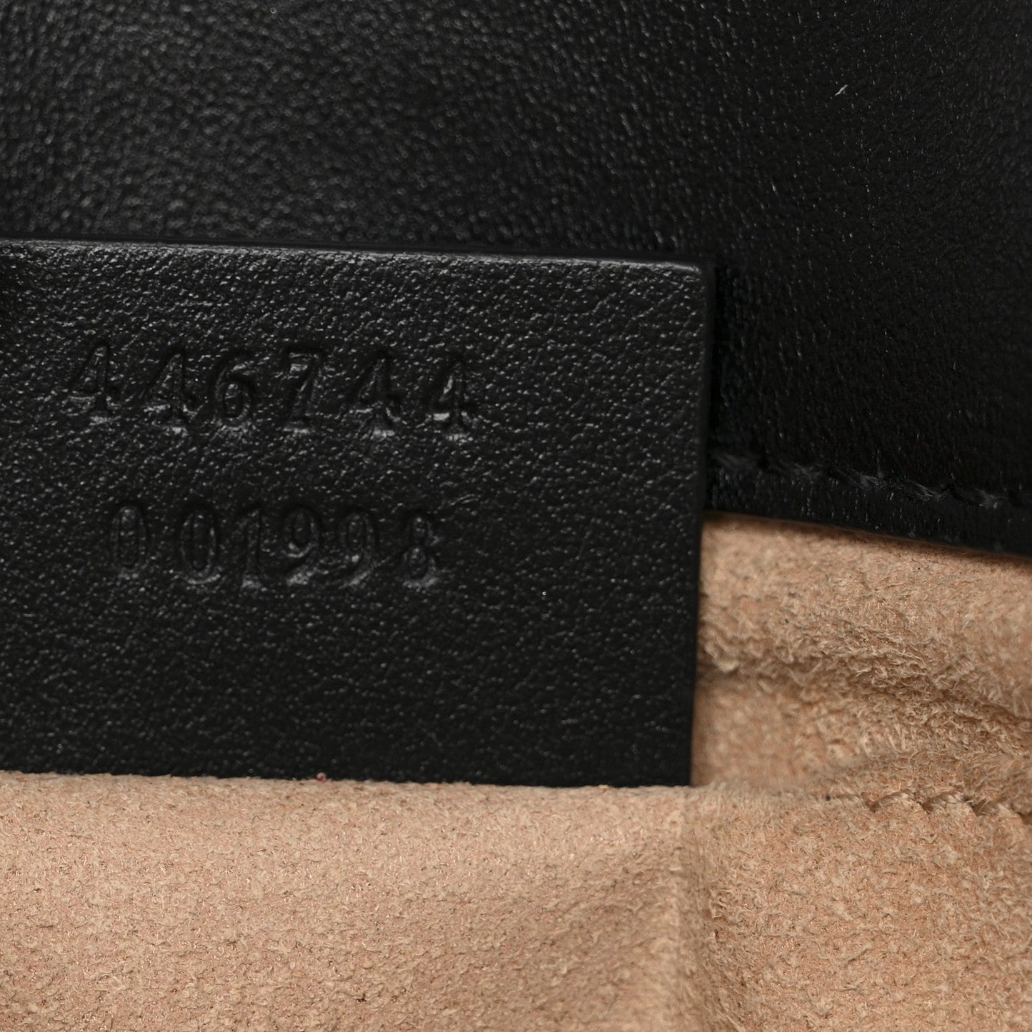 Calfskin Matelasse Mini GG Marmont Shoulder Bag Black