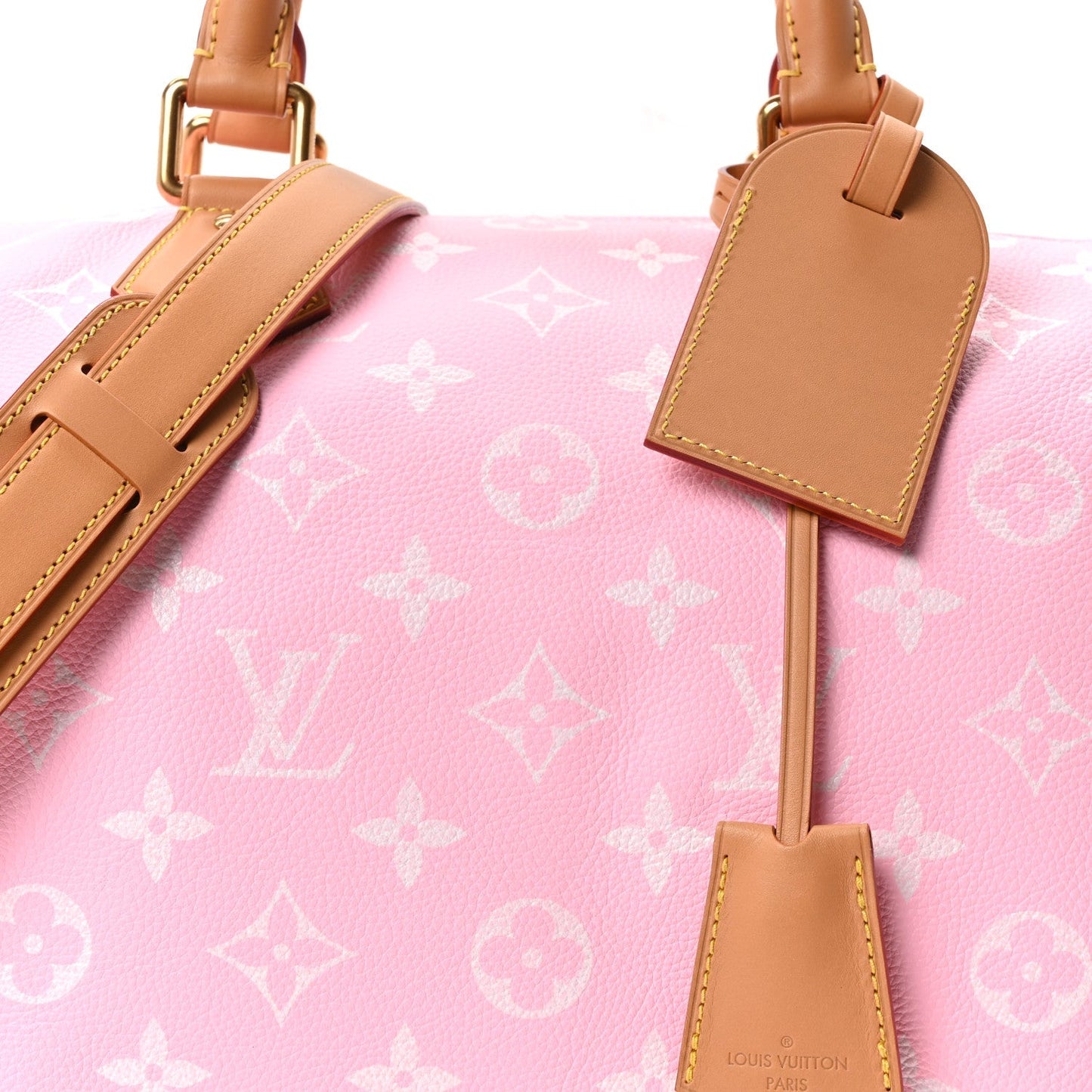 Calfskin Monogram Speedy P9 Bandouliere 40 Candy