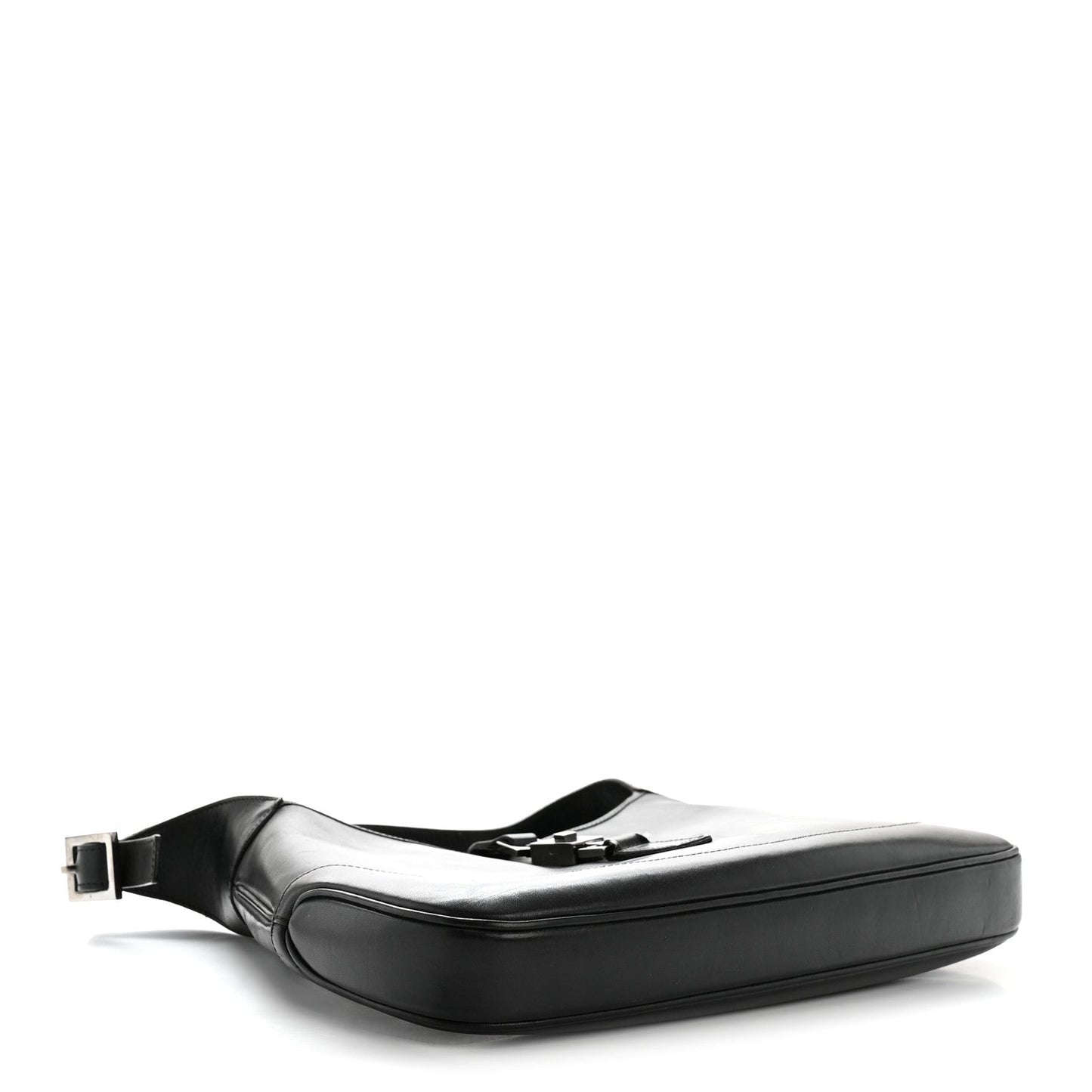 Calfskin Small Jackie O Hobo Black